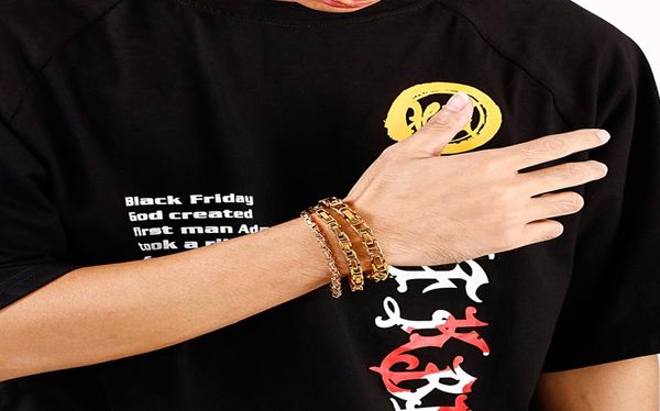 kb106710z stainless steel gold square box link chain byzantine chain bracelet women mens bangle jewelry 8 inch 4mm6mm8mm1166769, Black
kb106710z stainless steel gold square box link chain byzantine chain bracelet women mens bangle jewelry 8 inch 4mm6mm8mm1166769, Black