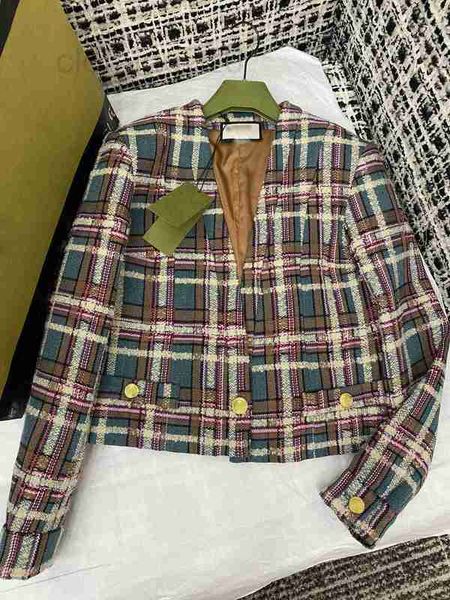 women's jackets designer 2023 early autumn new high celebrity colorful plaid v-neck fashion versatile tweed coat for women l2t7, Black;brown
women's jackets designer 2023 early autumn new high celebrity colorful plaid v-neck fashion versatile tweed coat for women l2t7, Black;brown