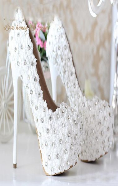 white heelheeled wedding shoes lace flowers with rhinestone bling bling 5 inches heel prom party shoes bridesmaid shoes9863370, Black
white heelheeled wedding shoes lace flowers with rhinestone bling bling 5 inches heel prom party shoes bridesmaid shoes9863370, Black