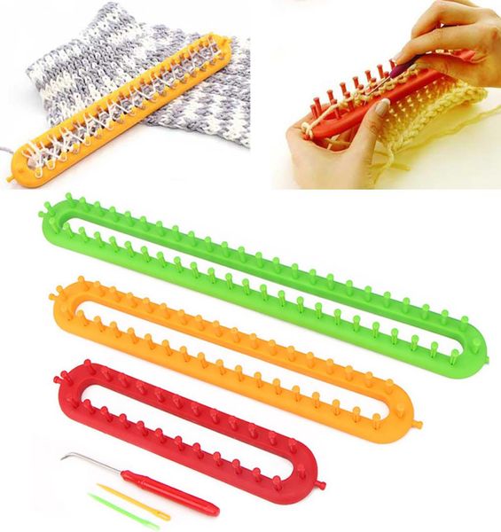 4 sizes diy loom knitting machine for scarf shawl hat socks wool yarn needles long knit knitter knifty hook sewing tools2607567, Black
4 sizes diy loom knitting machine for scarf shawl hat socks wool yarn needles long knit knitter knifty hook sewing tools2607567, Black