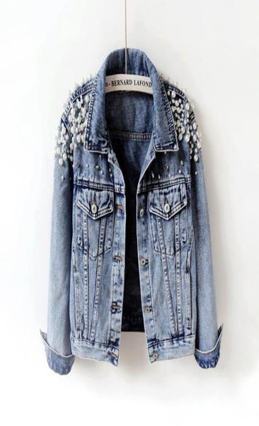 2018 spring autumn women basic coats women denim jacket pearls beading fashion jeans coat loose long sleeve jackets 89829892428160341, Black;brown
2018 spring autumn women basic coats women denim jacket pearls beading fashion jeans coat loose long sleeve jackets 89829892428160341, Black;brown