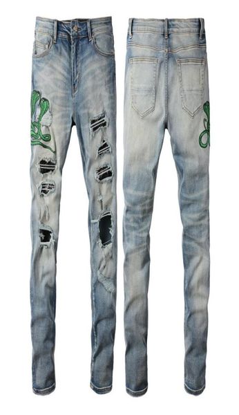 2021 mens jeans distressed motorcycle biker jean rock skinny slim ripped hole letter uality brand hip hop denim pants 65619535282, Blue
2021 mens jeans distressed motorcycle biker jean rock skinny slim ripped hole letter uality brand hip hop denim pants 65619535282, Blue