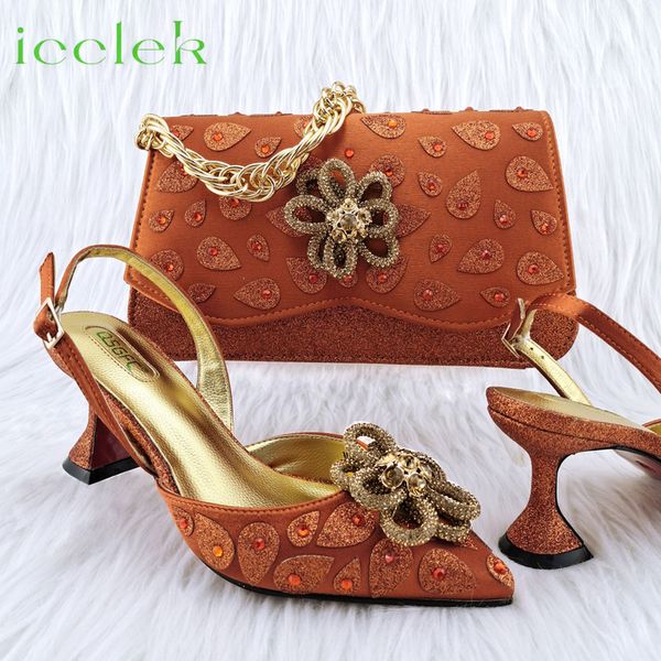 dress shoes fashionable orange color ladies sandals decorated with shinning crystal for nigerian women party pump 230809, Black
dress shoes fashionable orange color ladies sandals decorated with shinning crystal for nigerian women party pump 230809, Black