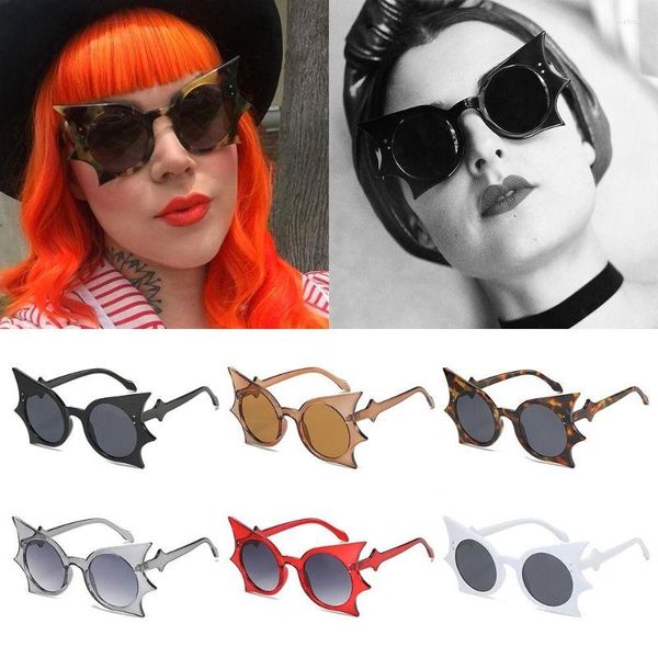 sunglasses rimless bat shaped trendy uv 400 protection colorful goth sun glasses halloween cosplay/disco party560, White;black
sunglasses rimless bat shaped trendy uv 400 protection colorful goth sun glasses halloween cosplay/disco party560, White;black