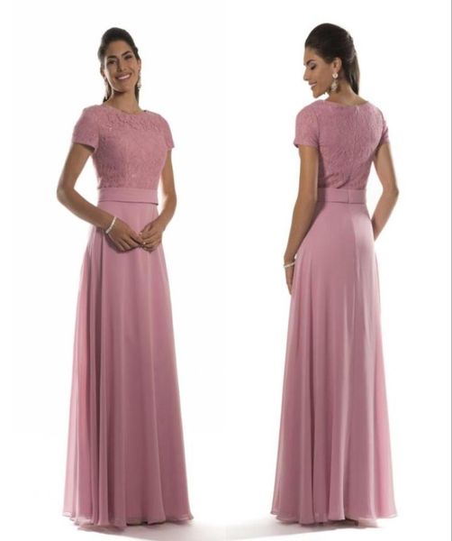 dusty pink long modest bridesmaid dresses with short sleeves jewel lace bodice chiffon formal evening maids of honor dresses custo7148865, White;pink
dusty pink long modest bridesmaid dresses with short sleeves jewel lace bodice chiffon formal evening maids of honor dresses custo7148865, White;pink