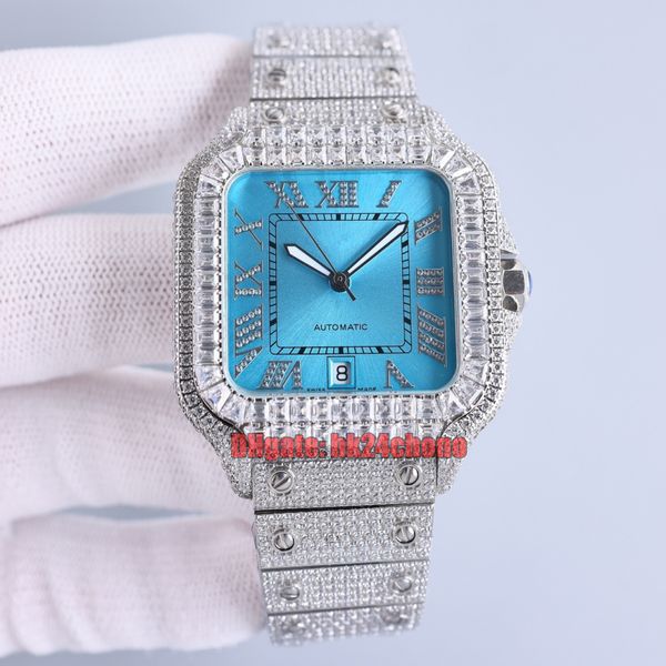sf factory watches 40mm baguette full set diamonds miyota 8215 automatic mens watch blue dial gypsophila pave diamond bracelet gents wristwa, Slivery;brown
sf factory watches 40mm baguette full set diamonds miyota 8215 automatic mens watch blue dial gypsophila pave diamond bracelet gents wristwa, Slivery;brown