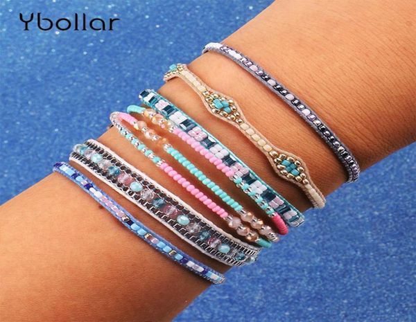 6pcsset handmade braided bracelets rise beads seed beads woven multilayer fashion crystal bohemian charm bangles jewelry9120578, Golden;silver
6pcsset handmade braided bracelets rise beads seed beads woven multilayer fashion crystal bohemian charm bangles jewelry9120578, Golden;silver
