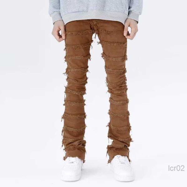 men's jeans mens retro patchwork flared pants grunge wild stacked ripped long trousers straight y2k baggy washed faded for men 99, Blue
men's jeans mens retro patchwork flared pants grunge wild stacked ripped long trousers straight y2k baggy washed faded for men 99, Blue