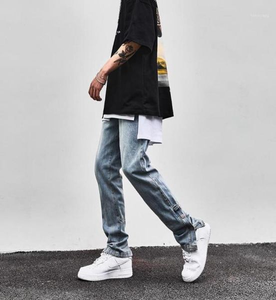 men039s jeans high street vibe men light blue slimfit trendy hip hop pants flare wide leg side slit buttons male trousers4452833
men039s jeans high street vibe men light blue slimfit trendy hip hop pants flare wide leg side slit buttons male trousers4452833