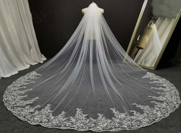 real image glitter sequins lace long wedding veil 3 meters white ivory bridal veil wedding headpieces bride veil7811289, Black
real image glitter sequins lace long wedding veil 3 meters white ivory bridal veil wedding headpieces bride veil7811289, Black