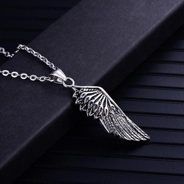 long necklace men wing pendants stainless steel gifts for accessories feather chain fashion punk jewelry whole pendant necklac9831912, Silver
long necklace men wing pendants stainless steel gifts for accessories feather chain fashion punk jewelry whole pendant necklac9831912, Silver