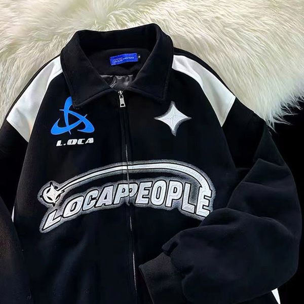 womens hoodies sweatshirts mens retro fashion turndown collar cardigan zipper long sleeves letter print sweater coat jacket 230809, Black
womens hoodies sweatshirts mens retro fashion turndown collar cardigan zipper long sleeves letter print sweater coat jacket 230809, Black