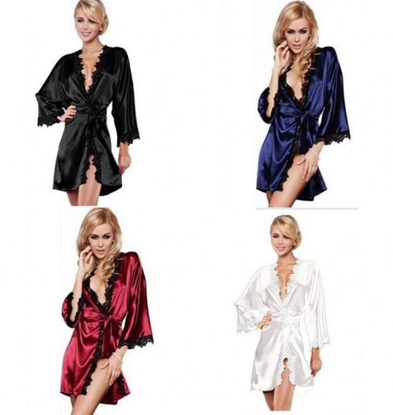 lady lace sleepwear home furnishing kimono bathrobe womens fashion silk pajamas satin lingerie night gown 6yy m26013762, White
lady lace sleepwear home furnishing kimono bathrobe womens fashion silk pajamas satin lingerie night gown 6yy m26013762, White