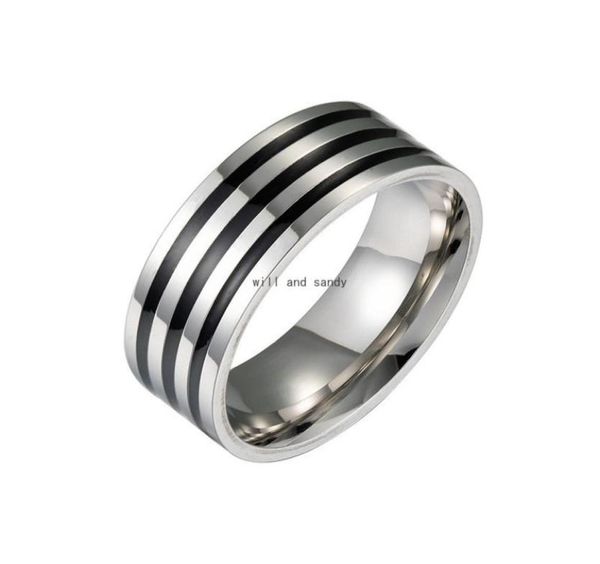 8mm stainless steel black circel ring enamel band women mens finger rings fashion jewelry will and sandy9116452, Silver
8mm stainless steel black circel ring enamel band women mens finger rings fashion jewelry will and sandy9116452, Silver