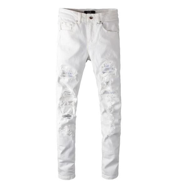 fashion desiger long slim white jeans patchworl ripped hole demin trousers streetwear pants for men1307245, Blue
fashion desiger long slim white jeans patchworl ripped hole demin trousers streetwear pants for men1307245, Blue