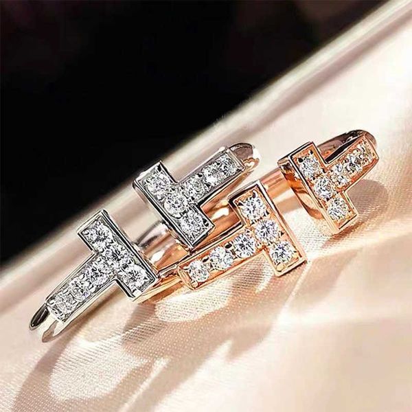 famous brand netred ins couple ring double t adjustable women rose gold fashion simple seiko diamond, Silver
famous brand netred ins couple ring double t adjustable women rose gold fashion simple seiko diamond, Silver