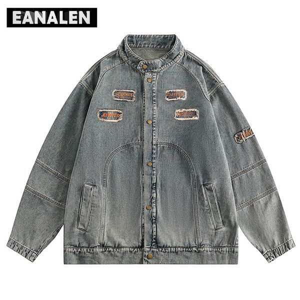 mens jackets harajuku retro biker racing denim jacket oversized streetwear rock punk tiedye badge casual handsome collar women 230810, Black;brown
mens jackets harajuku retro biker racing denim jacket oversized streetwear rock punk tiedye badge casual handsome collar women 230810, Black;brown