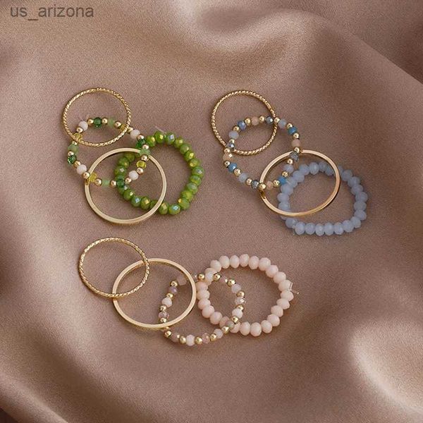 4pcs summer bohemia crystal bead rings set for women fresh colorful beads finger rings stretch rope 2022 korean fashion jewelry l230620, Silver
4pcs summer bohemia crystal bead rings set for women fresh colorful beads finger rings stretch rope 2022 korean fashion jewelry l230620, Silver