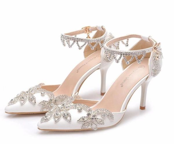 white color wedding shoes stiletto heel buckle straps women pumps gorgeous rhinestone bridal party shoes pointed toe wedding shoes9608366, Black
white color wedding shoes stiletto heel buckle straps women pumps gorgeous rhinestone bridal party shoes pointed toe wedding shoes9608366, Black
