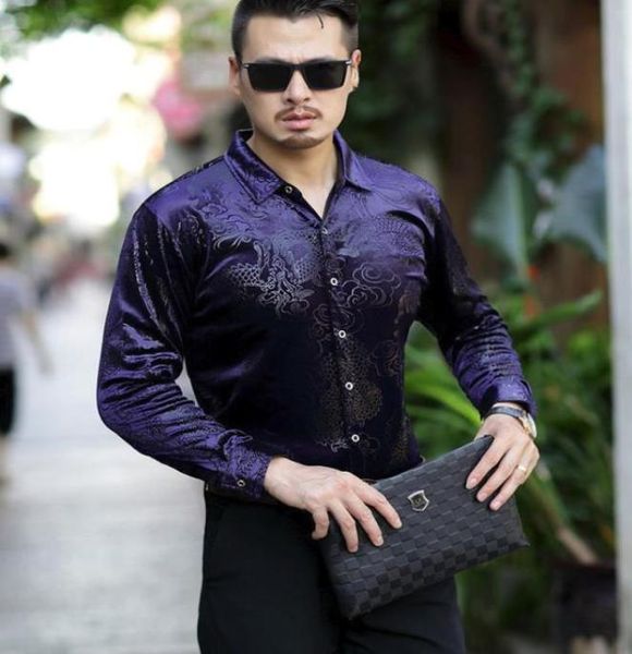 winter autumn silk velvet shirt men039s fashion dragon print black blue long sleeve velour shirts soft thick warm dress sh1751376, White;black
winter autumn silk velvet shirt men039s fashion dragon print black blue long sleeve velour shirts soft thick warm dress sh1751376, White;black