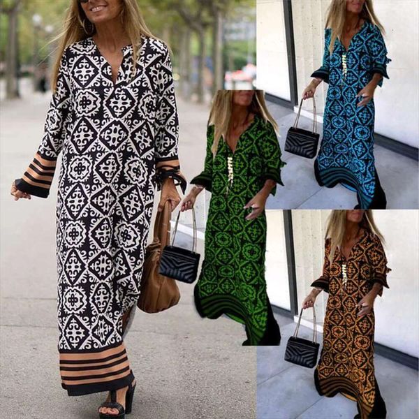 womens summer print dress refurtive casual geometry color match tribal split v neck long sleeved resort, Black;gray
womens summer print dress refurtive casual geometry color match tribal split v neck long sleeved resort, Black;gray