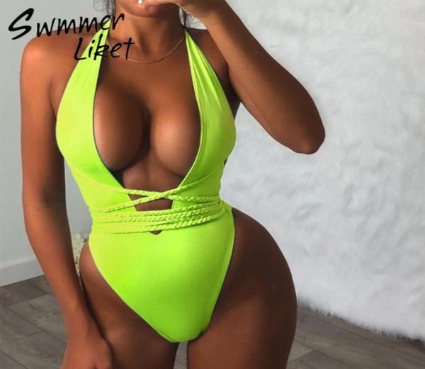 halter neon bikini deep vneck bathing suit women monokini string swimsuit bodysuits high cut swimwear women y2003199165912, White;black
halter neon bikini deep vneck bathing suit women monokini string swimsuit bodysuits high cut swimwear women y2003199165912, White;black