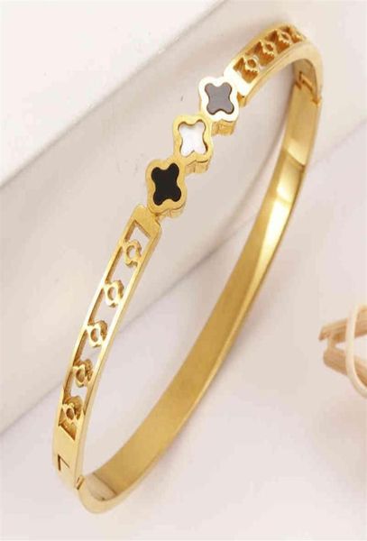 stainless steel open bracelet girls golden lucky grass diamond bracelet jewelry famous brand276n7746833, White
stainless steel open bracelet girls golden lucky grass diamond bracelet jewelry famous brand276n7746833, White