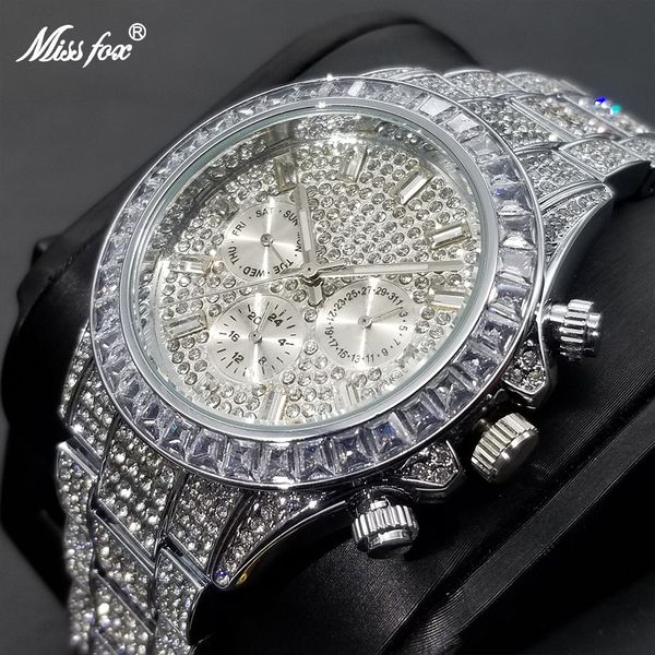 wristwatches miss full diamond men's watches brand luxury ice out calendar quartz classic design week display waterproof clock 230809, Slivery;brown
wristwatches miss full diamond men's watches brand luxury ice out calendar quartz classic design week display waterproof clock 230809, Slivery;brown