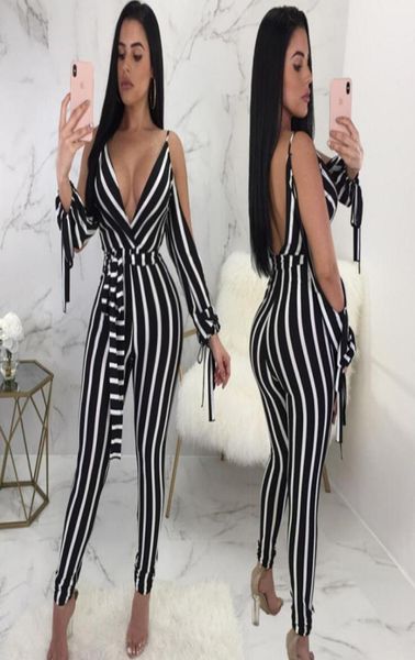 fashion striped long rompers jumpsuits summer new women deep v neck split long sleeve slim bodycon pants overalls4531444, Black;white
fashion striped long rompers jumpsuits summer new women deep v neck split long sleeve slim bodycon pants overalls4531444, Black;white