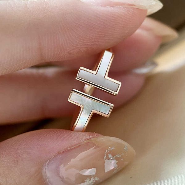 famous brand white fritillaria with diamond opening double t ring designed by female minority in fashionable simple net red personality, Silver
famous brand white fritillaria with diamond opening double t ring designed by female minority in fashionable simple net red personality, Silver