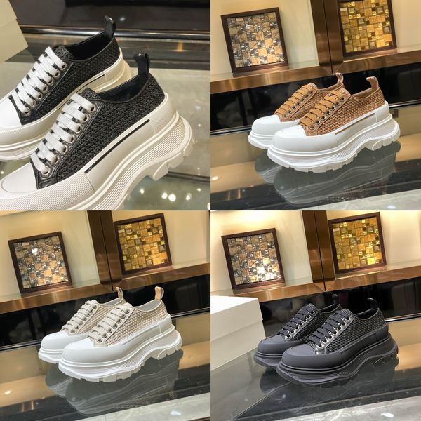 designer tread slick thick sole for women high chunky heels block lace-up nylon raffia straw woven platform for lovers full sneakers alexan, Black
designer tread slick thick sole for women high chunky heels block lace-up nylon raffia straw woven platform for lovers full sneakers alexan, Black