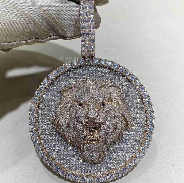 925 silver vvs moissanite hip hop pendant 2 inches lion shape pendant icedout pendants
925 silver vvs moissanite hip hop pendant 2 inches lion shape pendant icedout pendants