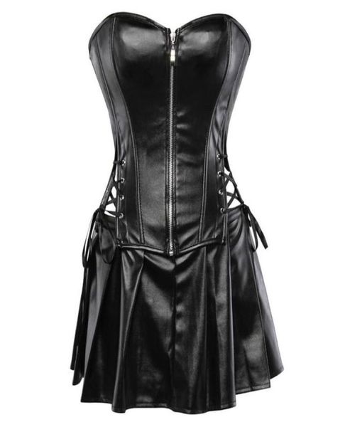 black faux leather corset dress overbust boned basque mini skirt lingerie bodyshaper slimsuit nightwear s6xl plus size6759946, Black;white
black faux leather corset dress overbust boned basque mini skirt lingerie bodyshaper slimsuit nightwear s6xl plus size6759946, Black;white