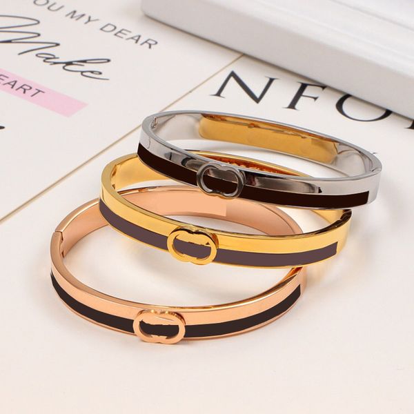 classic letters bangles luxury titanium bangle 3 colors round bracelets fashion stainless couple bangles jewelry, Black
classic letters bangles luxury titanium bangle 3 colors round bracelets fashion stainless couple bangles jewelry, Black
