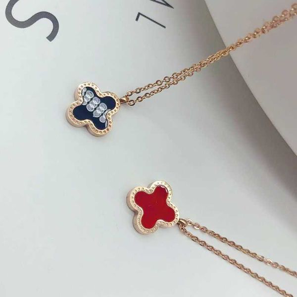 van clover necklace korean double-sided four-leaf clover necklace titanium steel rose gold mesh red ladies necklace, Silver
van clover necklace korean double-sided four-leaf clover necklace titanium steel rose gold mesh red ladies necklace, Silver