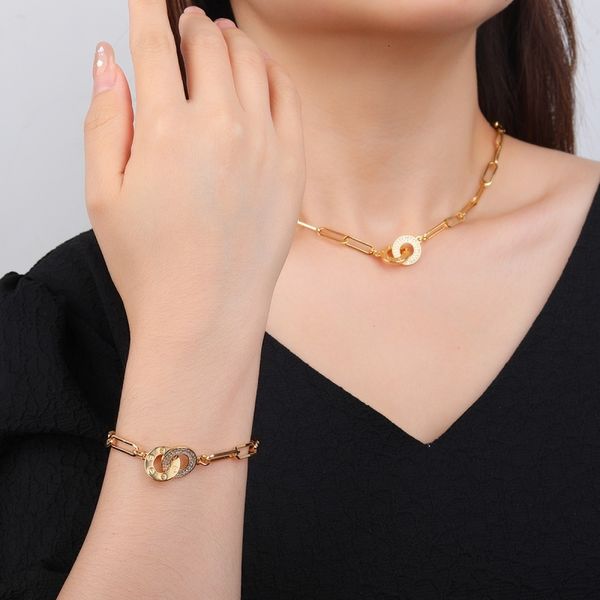 wedding jewelry sets selead design selling goldplated necklace bracelet classic fashion round chain ladies wedding party gift 230809, Slivery;golden
wedding jewelry sets selead design selling goldplated necklace bracelet classic fashion round chain ladies wedding party gift 230809, Slivery;golden