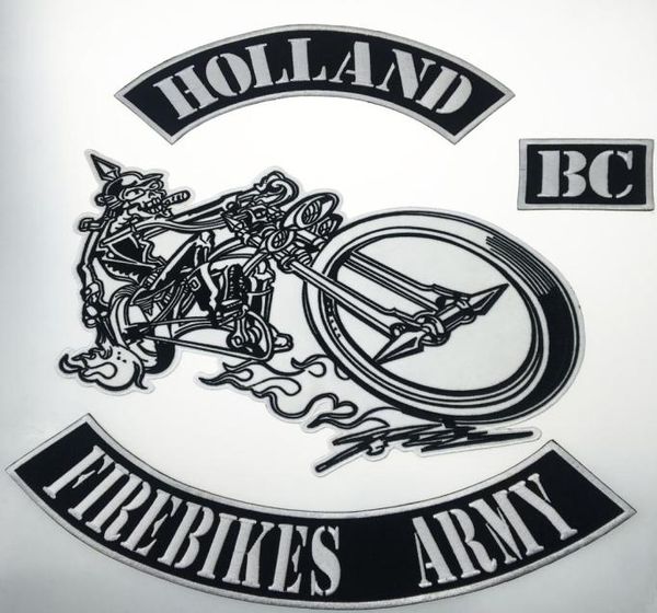 new arrival holland firebikes army embroidered iron on for jacket vest leather sew on any garment large size back patch 3537641, Black
new arrival holland firebikes army embroidered iron on for jacket vest leather sew on any garment large size back patch 3537641, Black