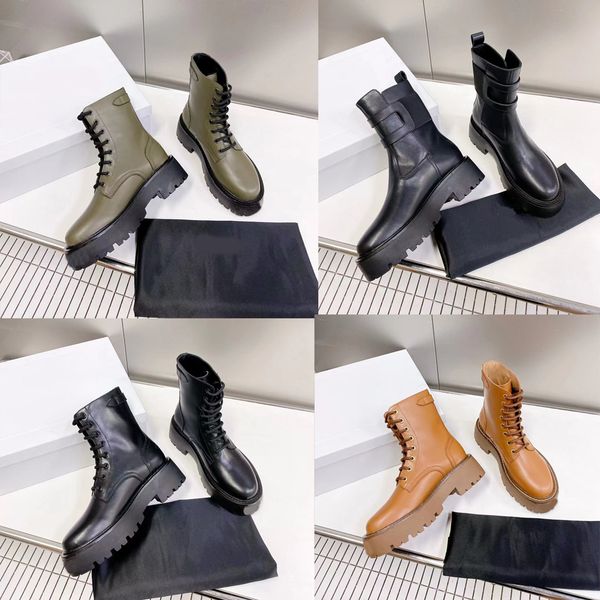 designer boots calfskin boots women ankle boot triumphal flat shoes guneine leather booties winter boot rubber platform boots with box, Black
designer boots calfskin boots women ankle boot triumphal flat shoes guneine leather booties winter boot rubber platform boots with box, Black