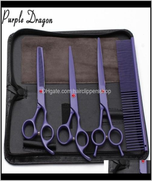 4pcs 7 inch purple dragon stainless hairdresser for mascotas cutting shears thinning groomingfordog pets 2f6rs hair qccj09033902
4pcs 7 inch purple dragon stainless hairdresser for mascotas cutting shears thinning groomingfordog pets 2f6rs hair qccj09033902