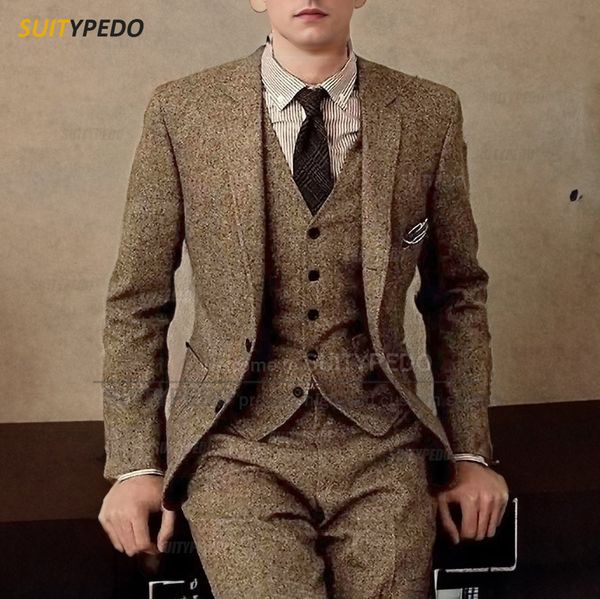 men's suits blazers autumn winter fashion men suit set herringbone warm blazer vest pants 3 pieces formal occasion male business classi, White;black
men's suits blazers autumn winter fashion men suit set herringbone warm blazer vest pants 3 pieces formal occasion male business classi, White;black