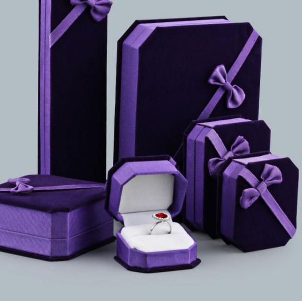 purple velvet bowknot jewelry packaging storage boxes for pendant necklaces charm bracelets ring earring bangle display case weddi5638400, Black;white
purple velvet bowknot jewelry packaging storage boxes for pendant necklaces charm bracelets ring earring bangle display case weddi5638400, Black;white