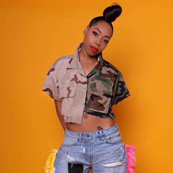 item title womens clothing blouses autumn style stylish camouflage color contrast short sleeved shirt, White
item title womens clothing blouses autumn style stylish camouflage color contrast short sleeved shirt, White