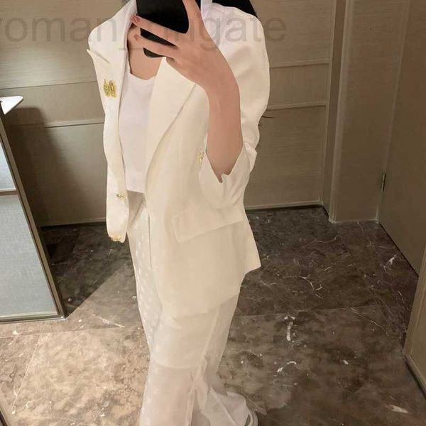 two piece dress designer ce23 morning and evening new temperament high-end full print jacquard suit jacket+versatile pants casual set 3rz8, White
two piece dress designer ce23 morning and evening new temperament high-end full print jacquard suit jacket+versatile pants casual set 3rz8, White