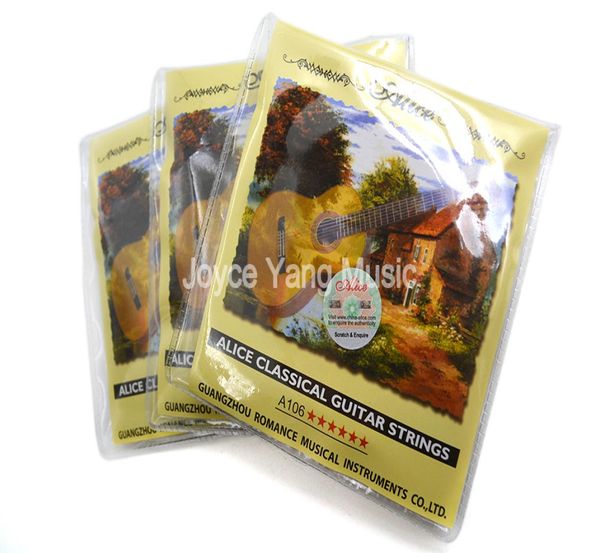 3 sets of alice a106h clear nylon classical guitar strings silverplated copper alloy wound strings 1st6th strings7884844 
3 sets of alice a106h clear nylon classical guitar strings silverplated copper alloy wound strings 1st6th strings7884844