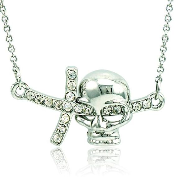 brand new pendant necklace fashion white rhinestone skull cross charms silver plated necklace for men jewelry2431080
brand new pendant necklace fashion white rhinestone skull cross charms silver plated necklace for men jewelry2431080
