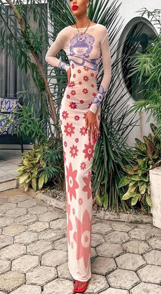 casual dresses women long bodycon dress female portrait floral print boatneck mesh seethrough sleeve backless party5519238, Black;gray
casual dresses women long bodycon dress female portrait floral print boatneck mesh seethrough sleeve backless party5519238, Black;gray