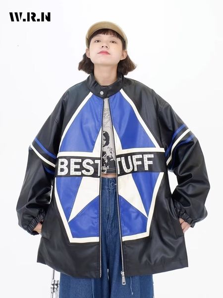 womens jackets women casual y2k hiphop motocycle style faux leather jacket autumn winter vintage loose long sleeve zipper 230809, Black;brown
womens jackets women casual y2k hiphop motocycle style faux leather jacket autumn winter vintage loose long sleeve zipper 230809, Black;brown
