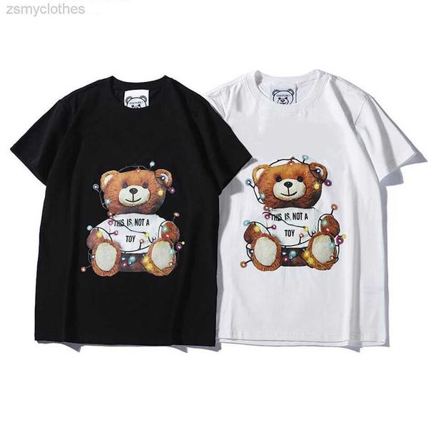 t-shirt women's men's summer new quality short sleeve brand designer bulb bear round neck luxury half sleeve base shirts, White
t-shirt women's men's summer new quality short sleeve brand designer bulb bear round neck luxury half sleeve base shirts, White