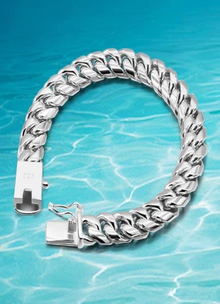 link chain men braided horsewhip bracelet 925 silver solid link bracelets sterling jewelry wide 10mm7446844, Black
link chain men braided horsewhip bracelet 925 silver solid link bracelets sterling jewelry wide 10mm7446844, Black