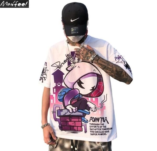 hip hop tees tshirt spider cartoon style harajuku short sleeve loose men t shirt casual summer oversized male punk clothes 2104095410620, White;black
hip hop tees tshirt spider cartoon style harajuku short sleeve loose men t shirt casual summer oversized male punk clothes 2104095410620, White;black